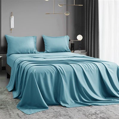 Morsko plavi bambus liocel set listova